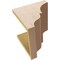 Ekena Millwork 10"W x 10"D x 10"H Wide Asheboro Rough Cedar Woodgrain TimberThane Corbel, Primed Tan CORUR10X10X10ASHRCPR - alternate 3